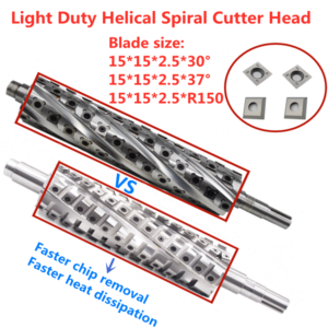 helical spiral cutter head