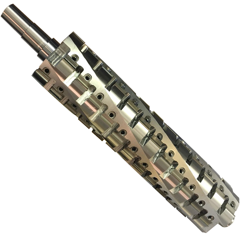 Wood Timber Carpentry Workshop Thicknesser Machinery Parts Steel Spiral Cutterhead Woodworking Jointer Helical Cutter Head 4Obrázok Wood Timber Carpentry Workshop Thicknesser Machinery Parts Steel Spiral Cutterhead Woodworking Jointer Helical Cutter Head - Image 4