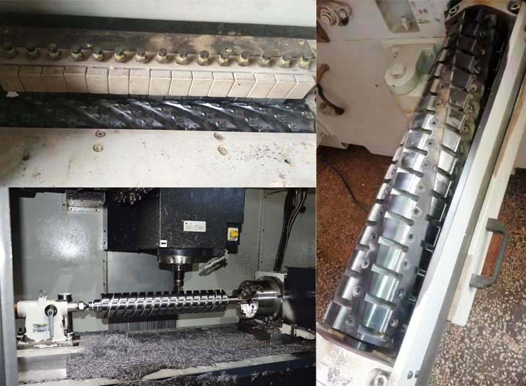 Wood Timber Carpentry Workshop Thicknesser Machinery Parts Steel Spiral Cutterhead Woodworking Jointer Helical Cutter Head 6Obrázok Wood Timber Carpentry Workshop Thicknesser Machinery Parts Steel Spiral Cutterhead Woodworking Jointer Helical Cutter Head - Image 6