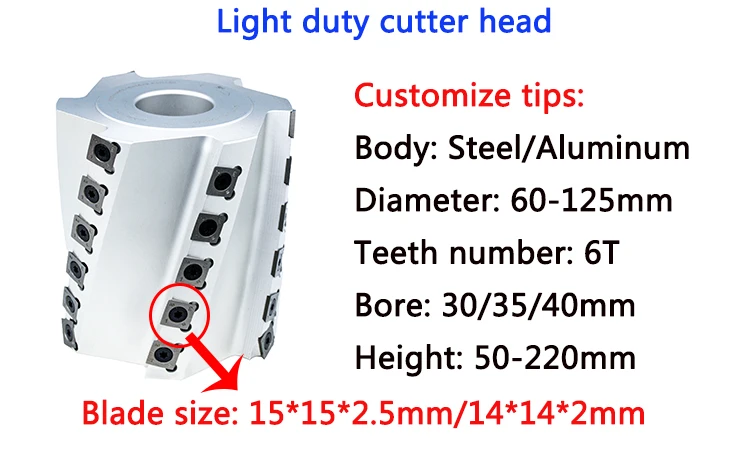 Dehuai Woodworking Tool Cutter Head Factory Price Wood Cutting Steel Body Aluminum Body Spiral Cutter Head 2 Dehuai Woodworking Tool Cutter Head Factory Price Wood Cutting Steel Body Aluminum Body Spiral Cutter Head - Image 2