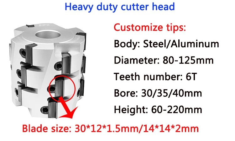 Dehuai Woodworking Tool Cutter Head Factory Price Wood Cutting Steel Body Aluminum Body Spiral Cutter Head 3 Dehuai Woodworking Tool Cutter Head Factory Price Wood Cutting Steel Body Aluminum Body Spiral Cutter Head - Image 3