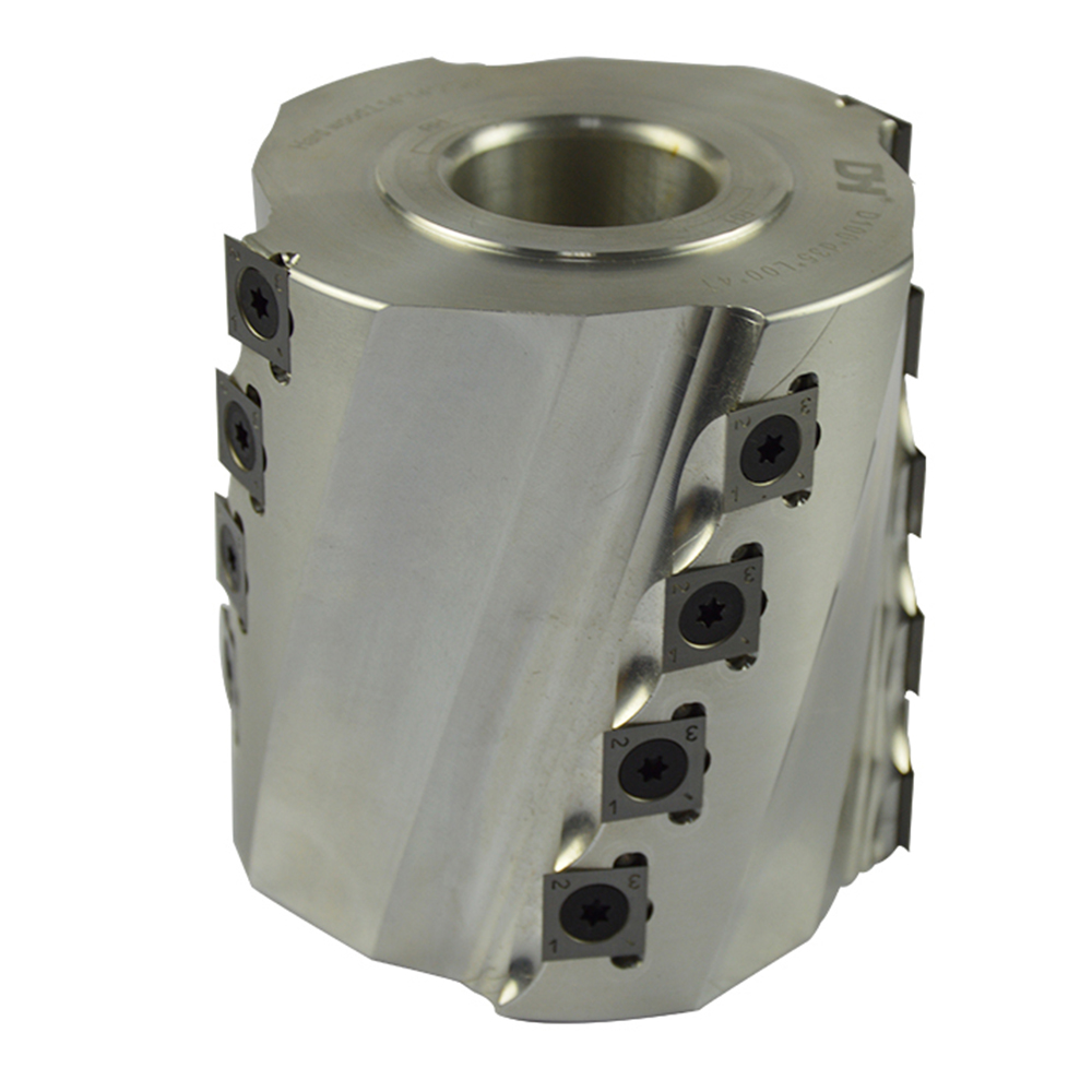 Six Spindle Cutter Head for Tenon Machine Wood Cutting Spiral Helical Head With Carbide Inserts 3 Six Spindle Cutter Head for Tenon Machine Wood Cutting Spiral Helical Head With Carbide Inserts - Image 3