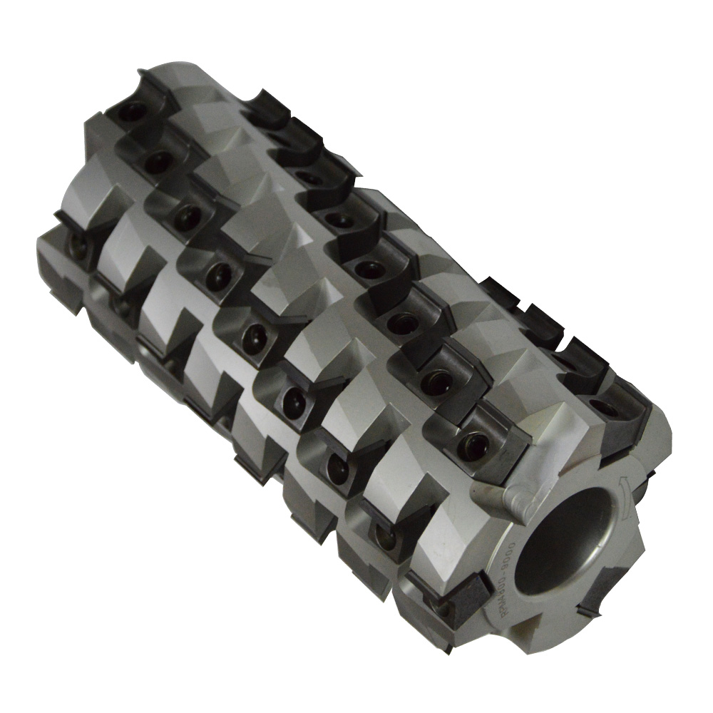 Six Spindle Cutter Head for Tenon Machine Wood Cutting Spiral Helical Head With Carbide Inserts 4 Six Spindle Cutter Head for Tenon Machine Wood Cutting Spiral Helical Head With Carbide Inserts - Image 4