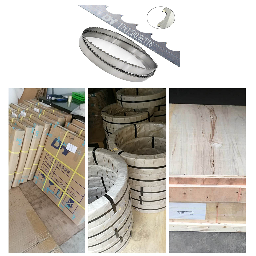 Woodworking Band Saw Blade Wholesale TCT Sawmill Wood Carbide Tungsten T22 T20 T18 Custom Bandsaw for All Types Wood Cutting 6Bild Woodworking Band Saw Blade Wholesale TCT Sawmill Wood Carbide Tungsten T22 T20 T18 Custom Bandsaw for All Types Wood Cutting - Image 6