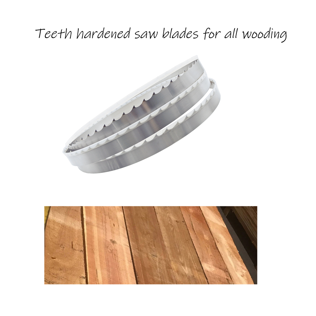 Timber Woodworking High Frequency OEM Customized Band Saw Blade Hardened Teeth Segmented Industrial Lumber Cutting Blade 3 Timber Woodworking High Frequency OEM Customized Band Saw Blade Hardened Teeth Segmented Industrial Lumber Cutting Blade - Image 3