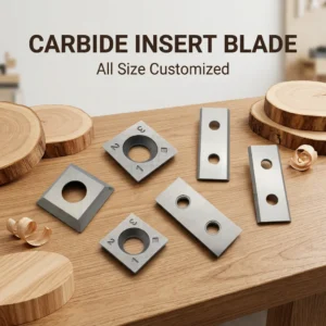 DH Factory Direct Sale Spiral Cutter Head 15*15*2.5*30/37/R150 Customized Tungsten Carbide Blade for Wood
